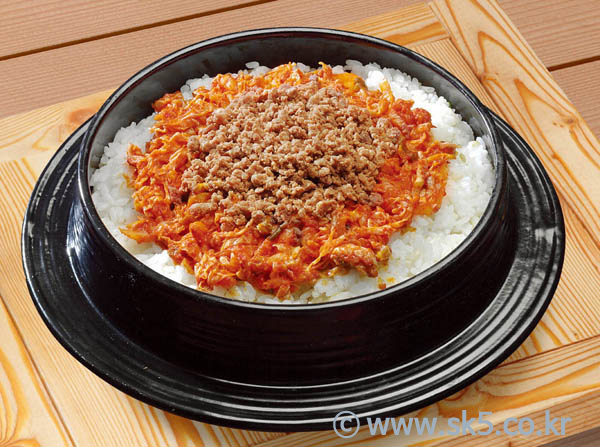 김치불고기비빔돌솥