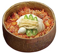 볶음김치유부국수