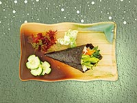 야채손말이김밥